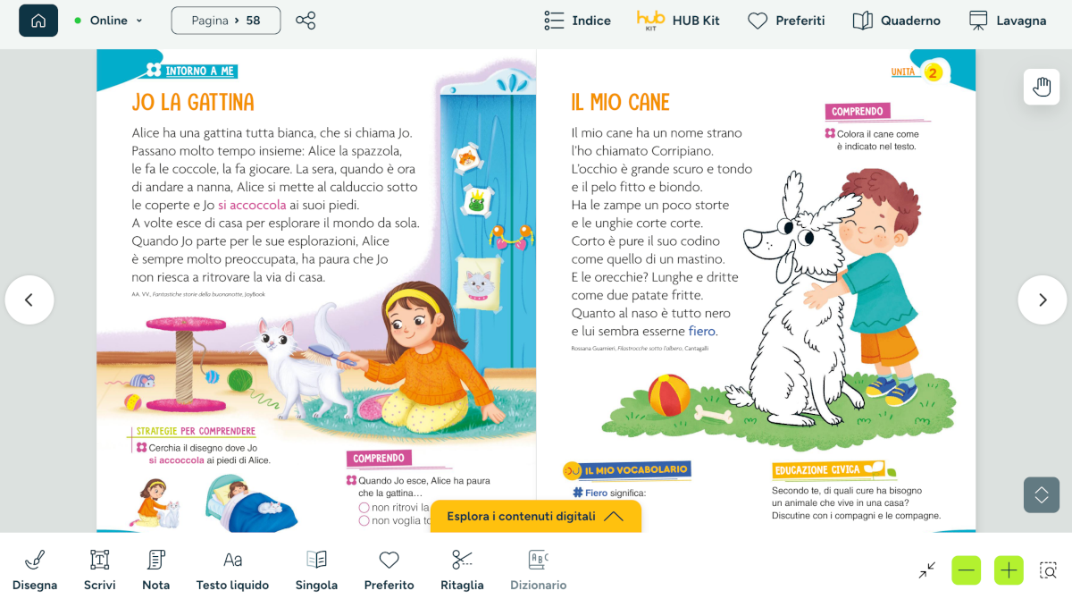 Leggere e sfogliare un libro digitale con HUB Kids  Assistenza HUB Scuola